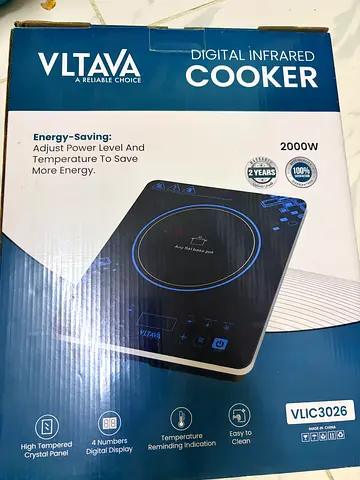 VLTAVA 2000W Digital Infrared Cooker - Under Warranty