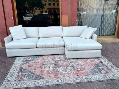 Same like new Condition CrateBarrel Lounge Deep feather filled L Shape Sofa