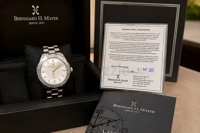 Bernhard H. Mayer Men’s Stainless Steel Wristwatch with Box  Papers (Like New)
