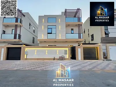 Villa (with pool) for sale | Ajman | Al Helio 2 area | 5 bedrooms, majlis, 3 living rooms, roof and pool | Freehold | Price includes water, electricit