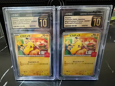 Pokémon Slabs for Sale - Pikachu McDonalds Promo Sequential Pristine 10