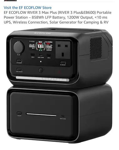 EcoFlow RIVER 3 Max Plus + 200W Solar Panel + MC4 Cable