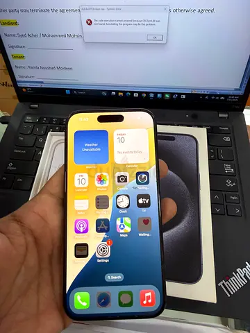 iPhone 15 pro 1TB TRA water resistant, 91% battery