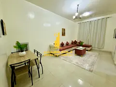 Luxury apartment, second occupancy, one bedroom and living room with a balcony and open view. Ajman,