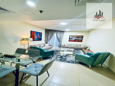 Sharjah, Al Mamzar: Apartment available for the second tenant, featuring new furniture and a lake v