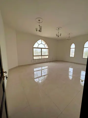 Family room in villa kitchen washroom attached