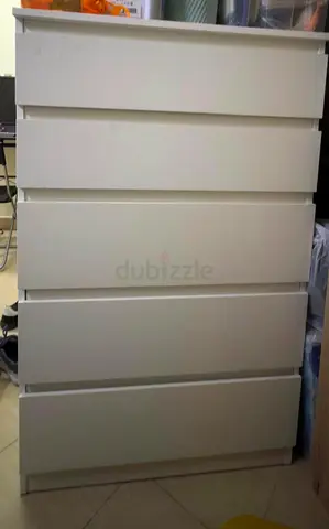 IKEA 5-drawer white chest