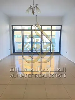 An apartment is available in Sharjah (Al Qasimia/Abu Shagara area) in a high-end building. It featur