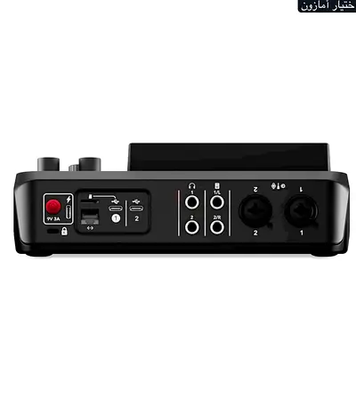 Portable audio interface / mixer with XLR inputs and USB