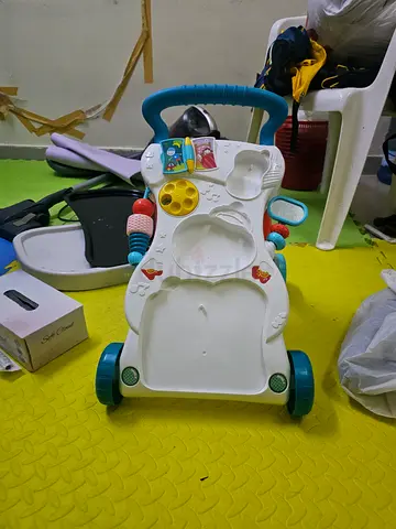Baby walker with activity tray - sturdy used condition