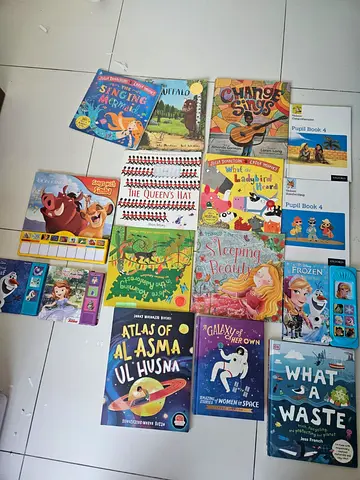 Mixed childrens storybooks and activity books collection - assorted titles