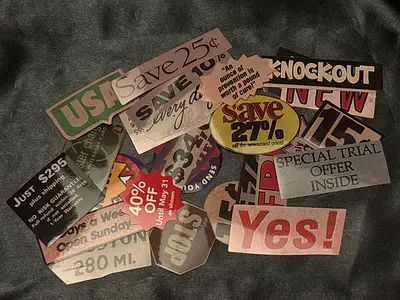 Pack of Vintage Stickers