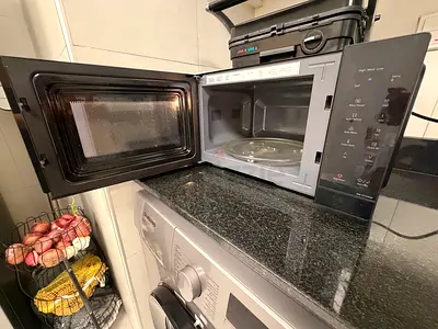 Used Countertop Microwave Oven with Turntable - Good Working Condition