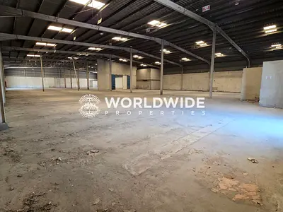 38,000 Sqft Warehouse with Labor Rooms and 150kW Power for Rent in Ajman Industrial Area 1