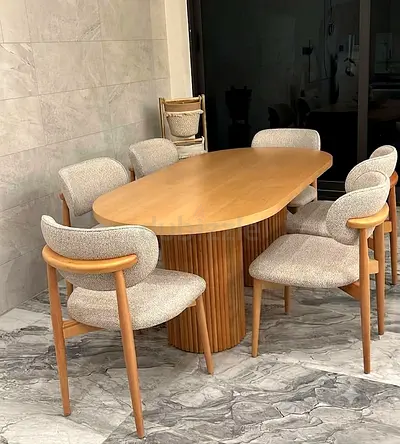 Brand New Custom-Made 6-Seater Modern Dining Set – Dubai