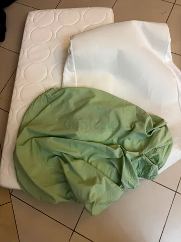 Foam Single mattress for cot with fitted sheet and mattress protector - 120 * 60