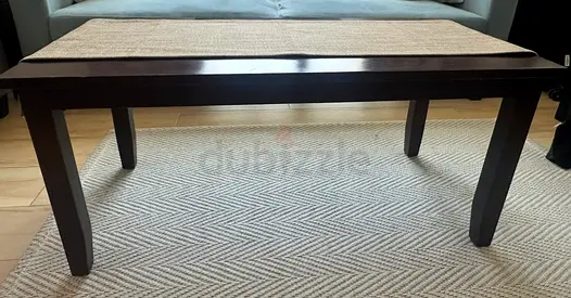 Dark Brown Wood Coffee Table
