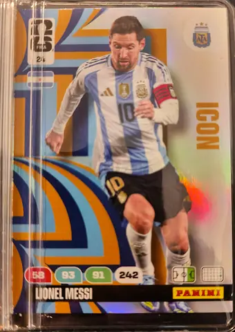 Panini Lionel Messi Icon 2026 FIFA WC Football Trading Card (Argentina) - Mint/Near-Mint condition