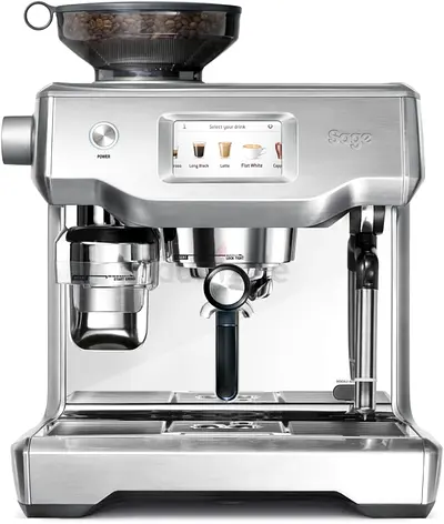 Sage - The Oracle Touch –Bean-to-Cup Espresso Machine, Touchscreen, Auto Grind  Tamp, Milk Frother