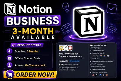 Notion Business – 3 Months | Official | On Your Account