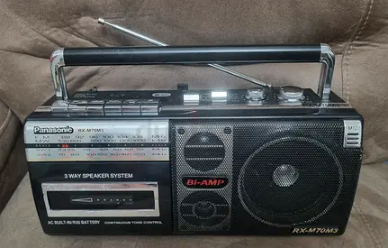 Panasonic RX-M70M3 Portable AM/FM Radio Cassette Player - Working Condition