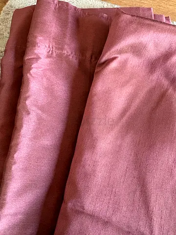 2 Maroon black out curtains - barely used
