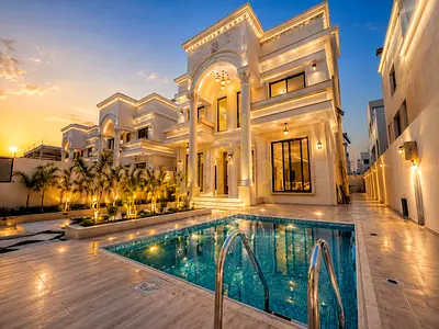 Luxury classic villa for sale | Private pool | Two floors + roof | Registration and ownership fees included