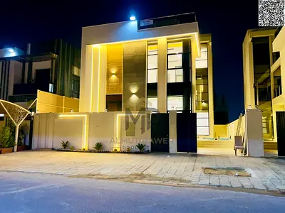 Modern two-story villa with a rooftop terrace and private pool. Super deluxe finishing. Freehold ownership for all nationalities.