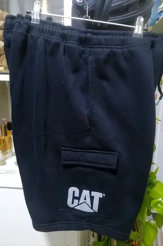 CAT branded black cargo shorts, size XL - lightly used