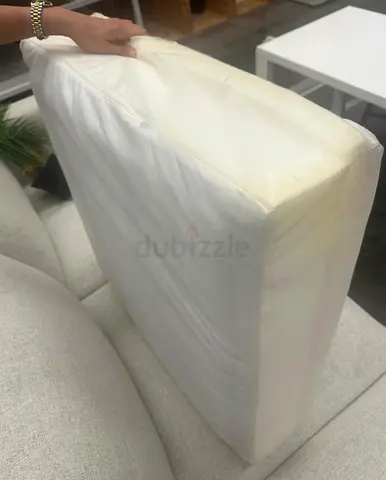 White Foam Seat Cushion / Replacement Sofa Cushion - for IKEA Kivik 3-seater sofa - 4 cushions