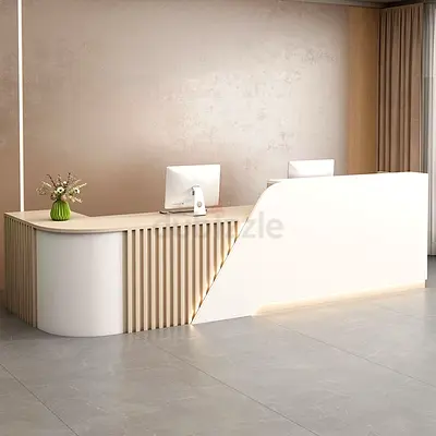 Modern Minimalist Reception Desk