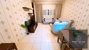Monthly 2BR + hall in Ajman One Towers, fully furnished, all bills included. Rent 5500 AED with a re