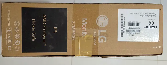 LG 27 Monitor (27MP400) - with hdmi cable