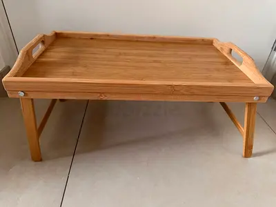 Foldable Bamboo Breakfast/Bed Tray with Handles