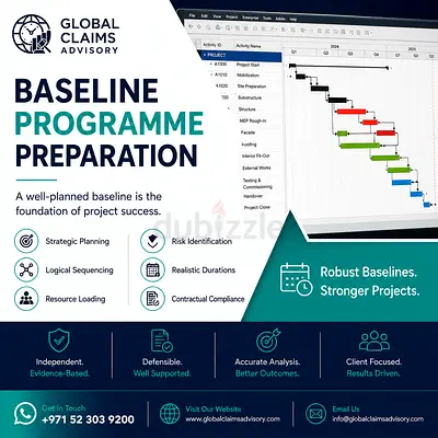 Primavera P6 Baseline Program Preparation