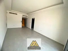 For annual rent: Brand-new one-bedroom apartment in Al Jurf 3, Ajman, featuring a living room, 2 bat