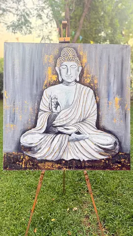 Hand-painted Buddha Canvas Artwork