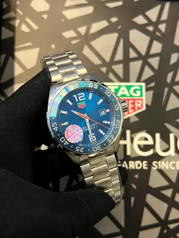 TAG Heuer Formula 1 Blue Dial Stainless Steel Mens Watch – Date Display 