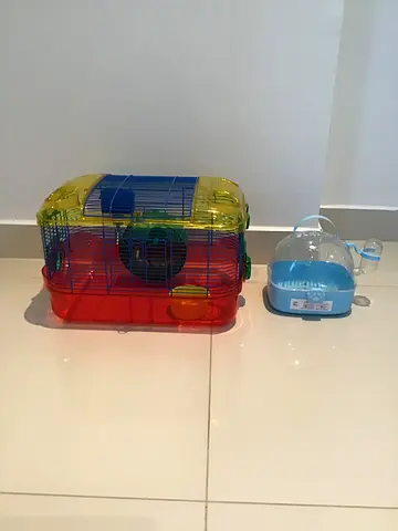 Big and small hamster cage