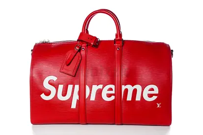 Louis Vuitton x Supreme KEEPALL BANDOULIERE EPI 45 RED