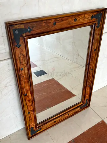 Marina antique mirror- solid wood frame