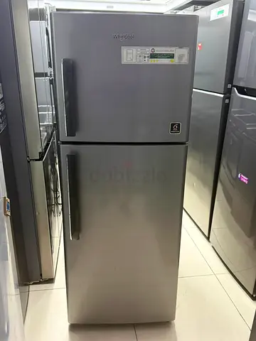 Whirlpool Silver Top Bottom Freezer Refrigerator - Good Condition 302 liter