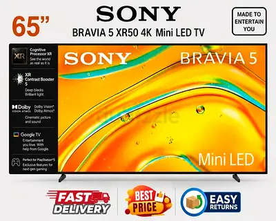 Sony 65 Inch Smart TV UAE - XR50 120Hz Google 4K TV - FREE DELIVERY, INSTALLATION, WARRANTY