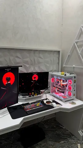 Custom White RGB Gaming Desk | 180cm | Premium Setup | Excellent Condition