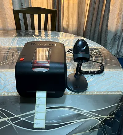 Honeywell Barcode Printer with Barcode Scanner AED 450