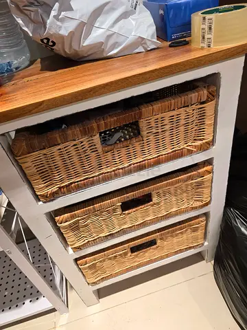 Bamboo storage drawers