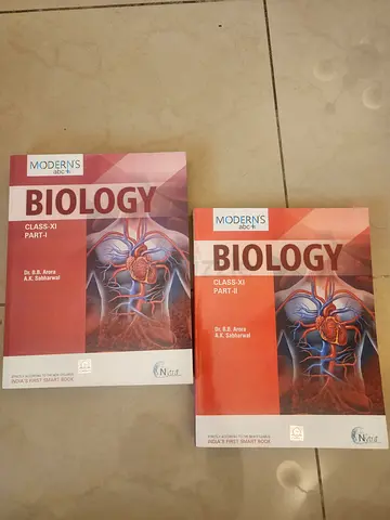 Moderns Biology Class XI Part I II — Two Textbooks (like new)