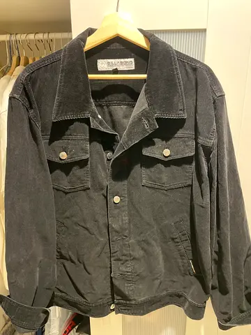 Billabong Black corduroy jacket, size M - casual mens outerwear