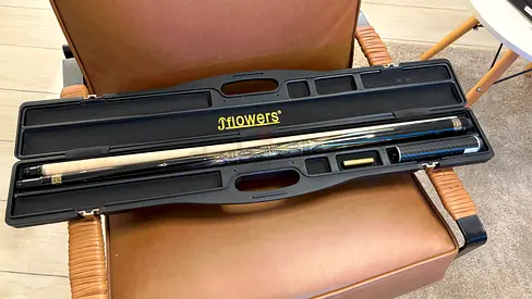 Jflowers pool cue stick + hard case and weight bolt kit