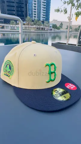 New Era 59FIFTY Boston Baseball Cap - Size 8, Beige  Navy